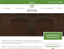 Tablet Screenshot of menuiseriedelestrie.com